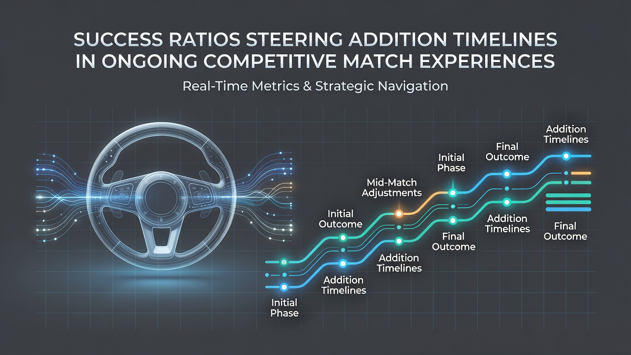 Visual representation of success ratio data overlays on competitive match interfaces showing timeline markers for content additions